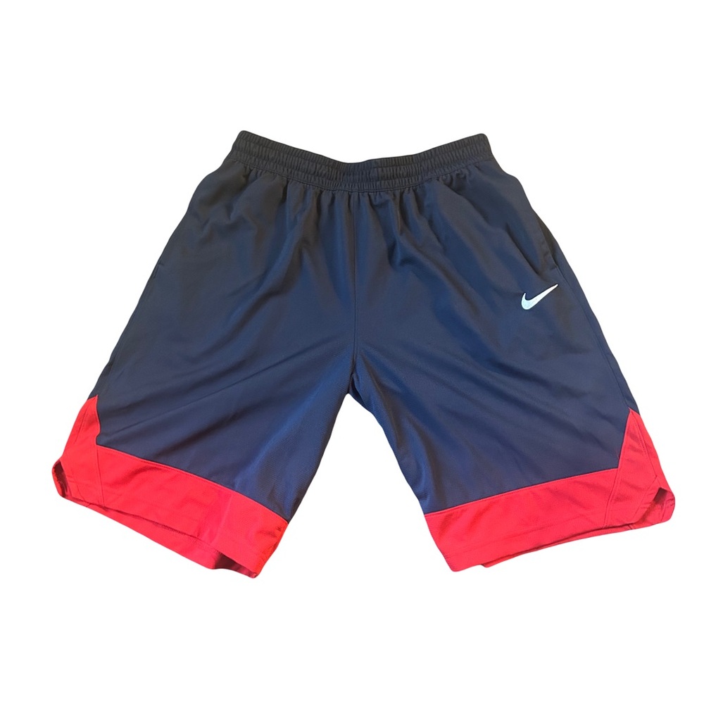 Mens Nike Icon Basketball Shorts Size XL Midnight Navy Uni Red White